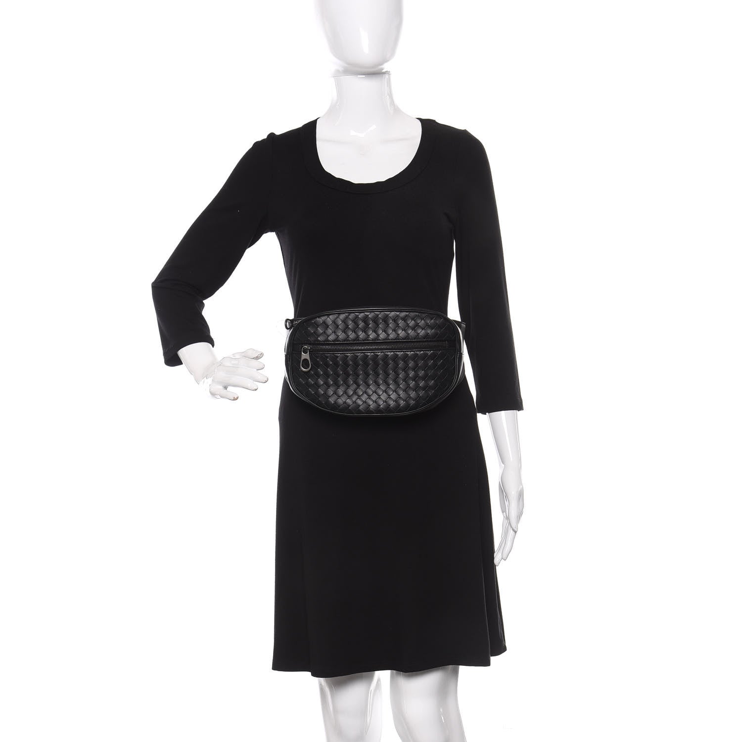Bottega Veneta Nappa Intrecciato Belt Bag Black 2 of 9