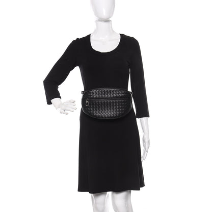Bottega Veneta Nappa Intrecciato Belt Bag Black 2 of 9