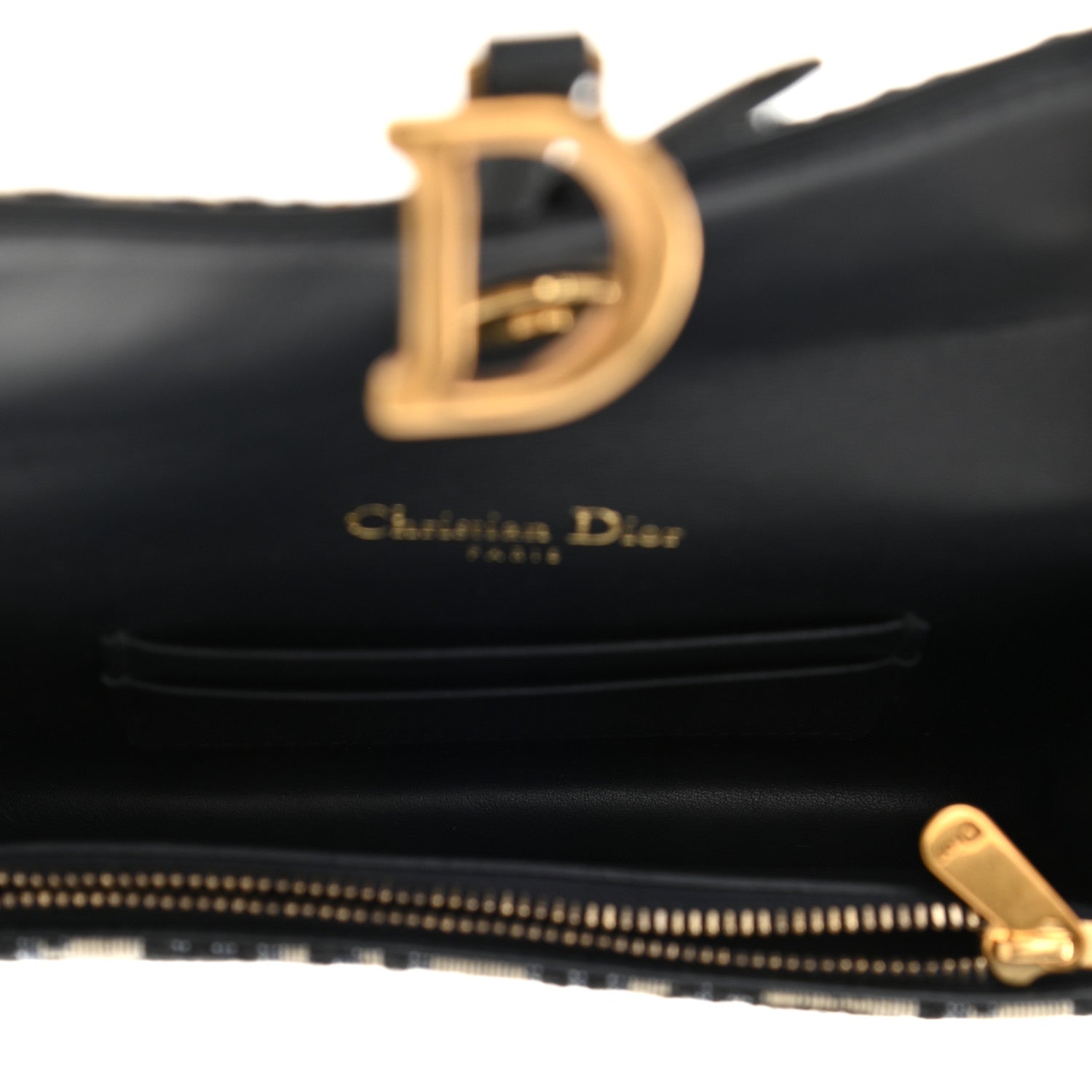 Christian Dior Oblique Saddle Belt Bag Blue 4 of 10