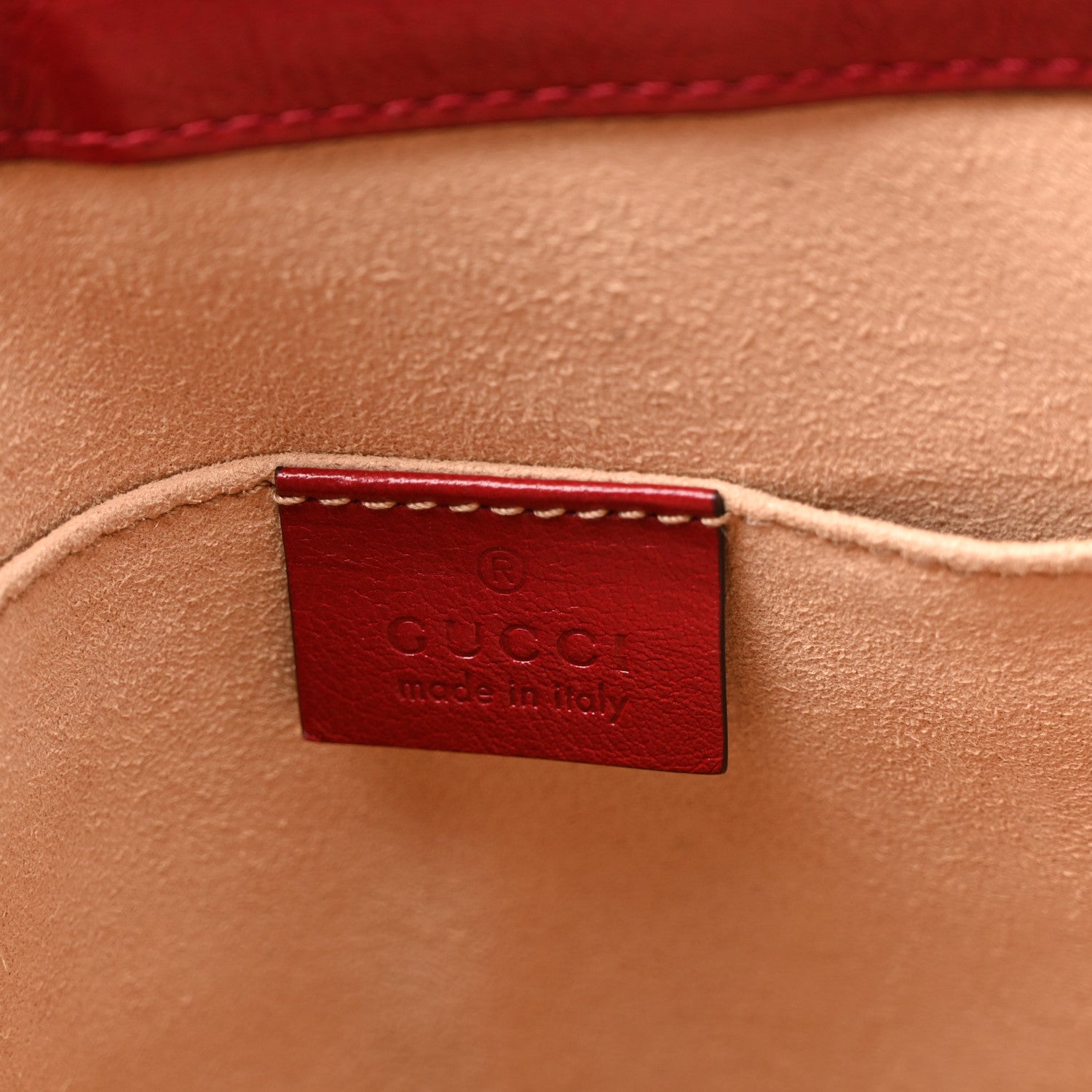 Gucci Suede Calfskin Web Small Ophidia Tote Bag New Blue Romantic Cherry 6 of 10