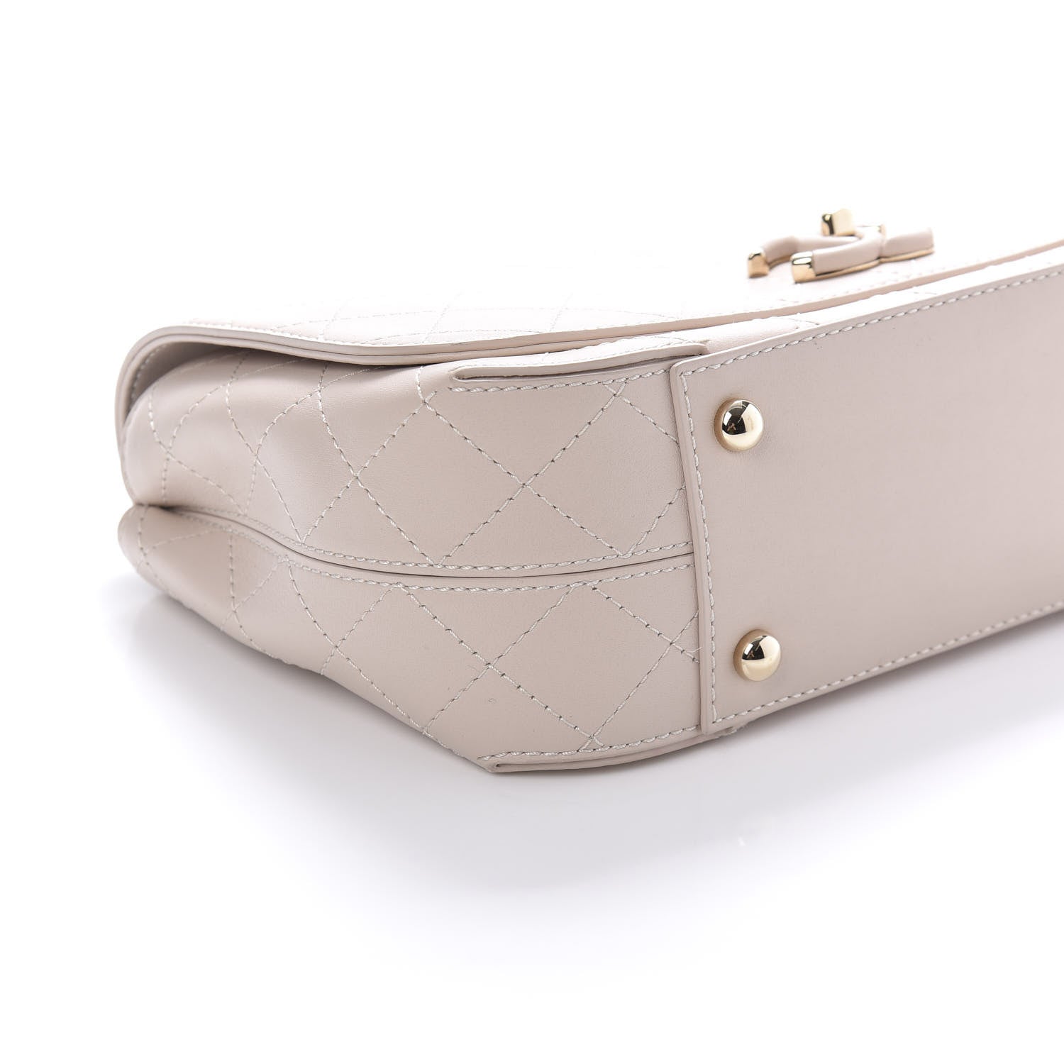 Chanel Calfskin Stitched Medium Covered CC Flap Bag Light Pink 7 of 12