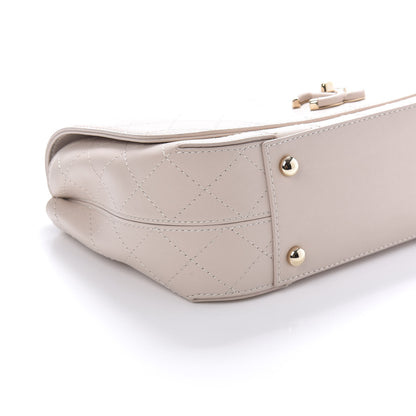 Chanel Calfskin Stitched Medium Covered CC Flap Bag Light Pink 7 of 12