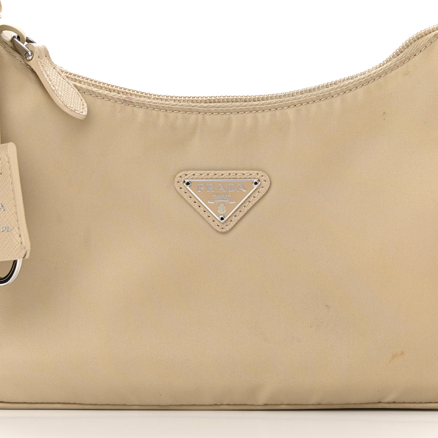 Prada Re-Nylon Saffiano Mini Re-Edition 2000 Bag Deserto 10 of 17