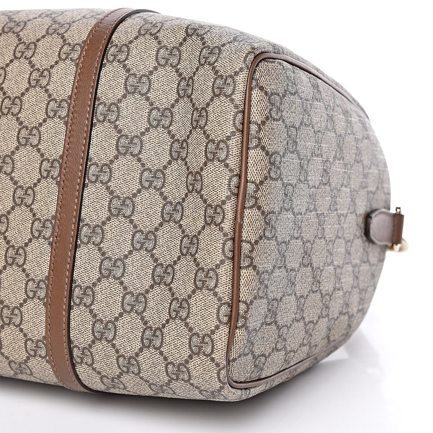 GG Supreme Monogram Margaux Calfskin Medium Nice Boston Beige Ebony Acero