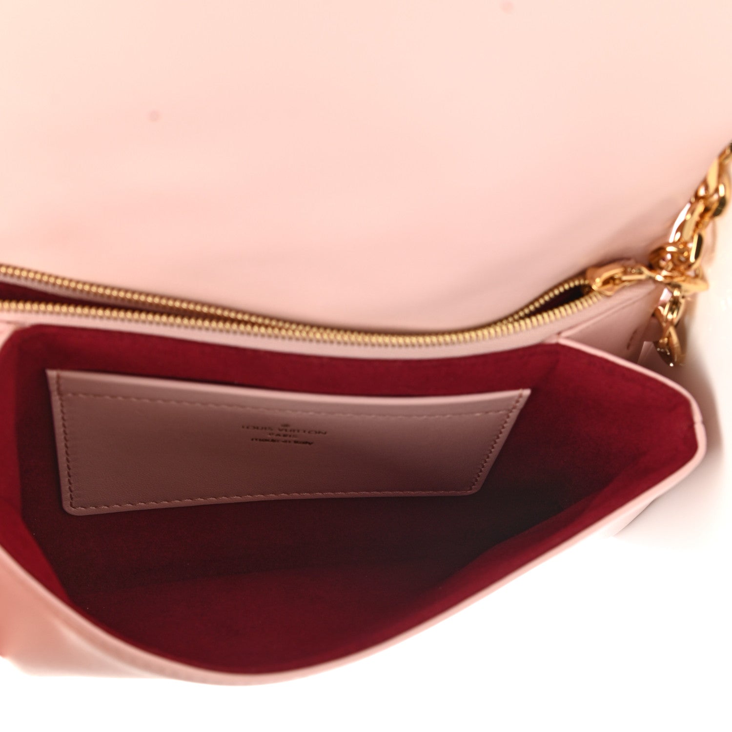 Louis Vuitton Lambskin Embossed Monogram Pochette Coussin Rose 5 of 10