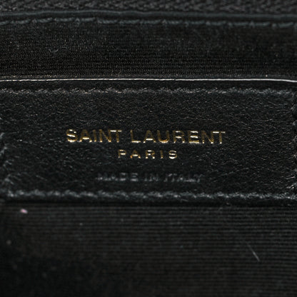 Saint Laurent Calfskin Y Quilted Monogram Medium Loulou Chain Satchel Black 7 of 13