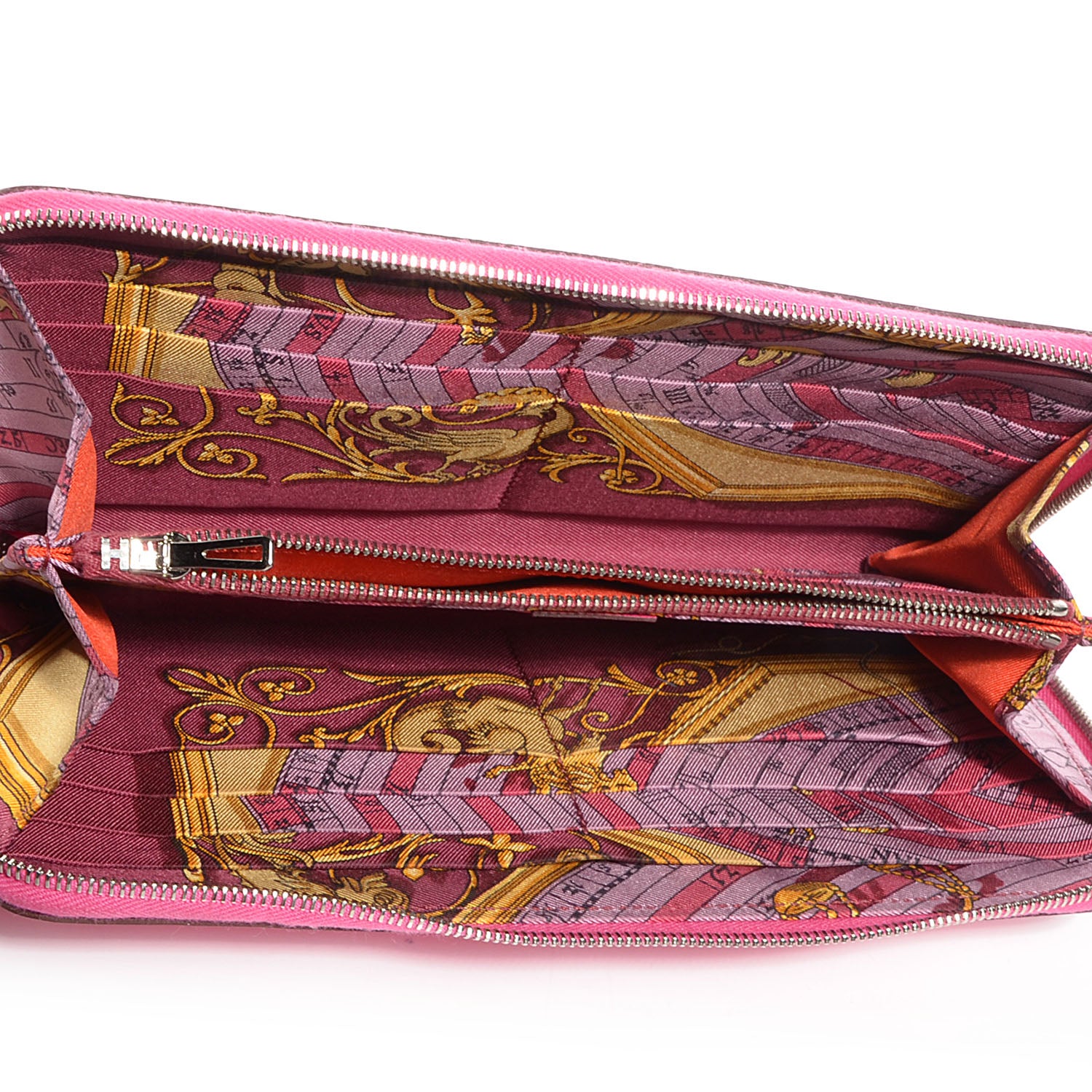 Hermes Epsom Silk'In Compact Wallet Rose Tyrien 6 of 8