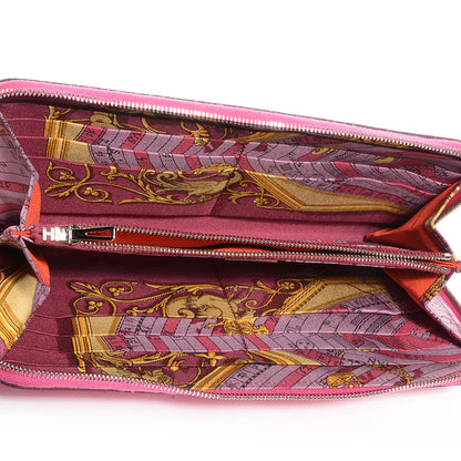 Hermes Epsom Silk'In Compact Wallet Rose Tyrien 6 of 8