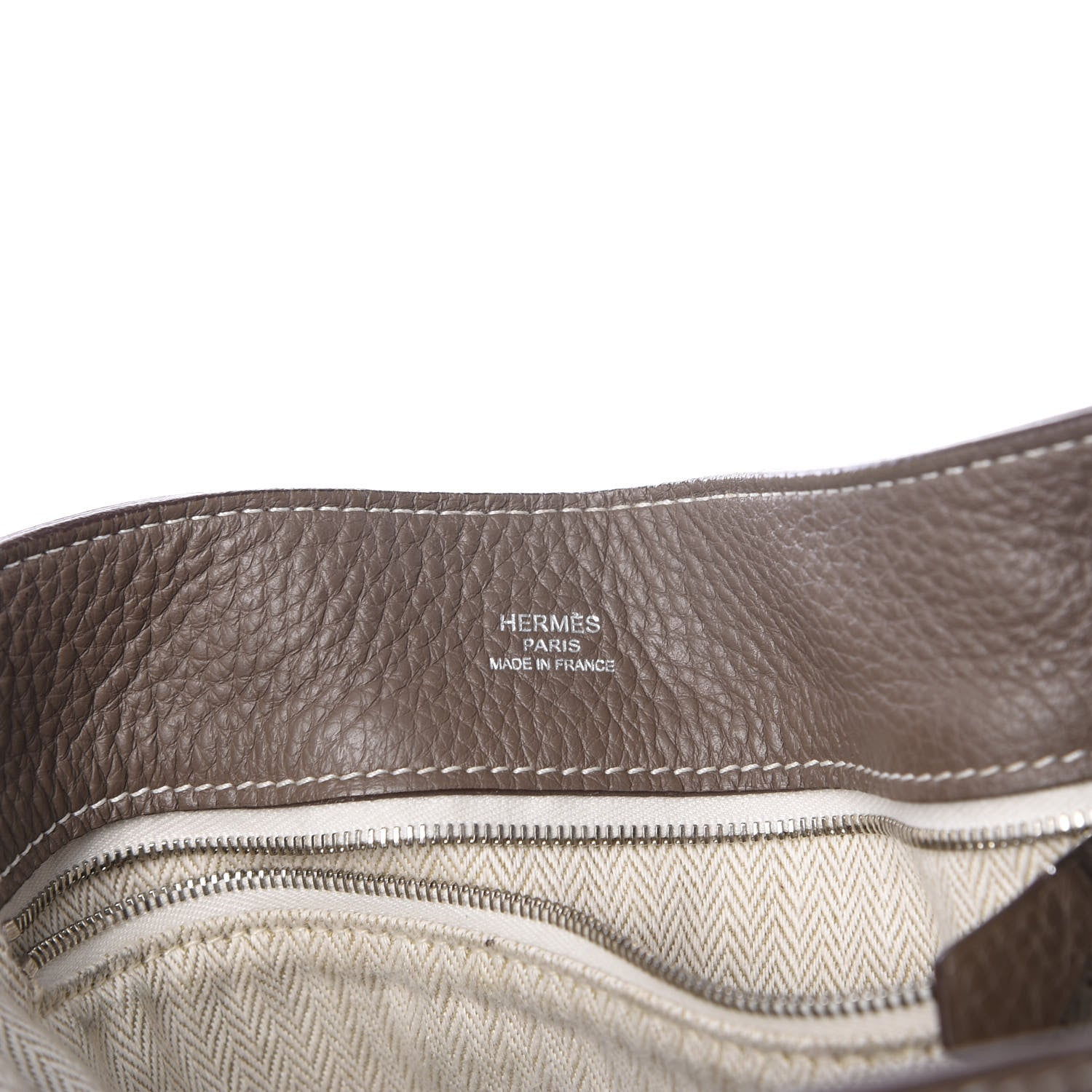 Hermes Taurillon Clemence Marwari PM Etoupe 5 of 9