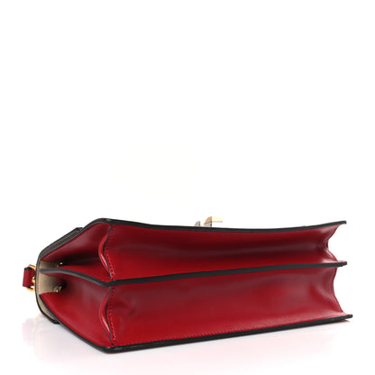 Fendi Vitello Liberty FF 1974 Embossed Kan I Shoulder Bag Fragola 4 of 9