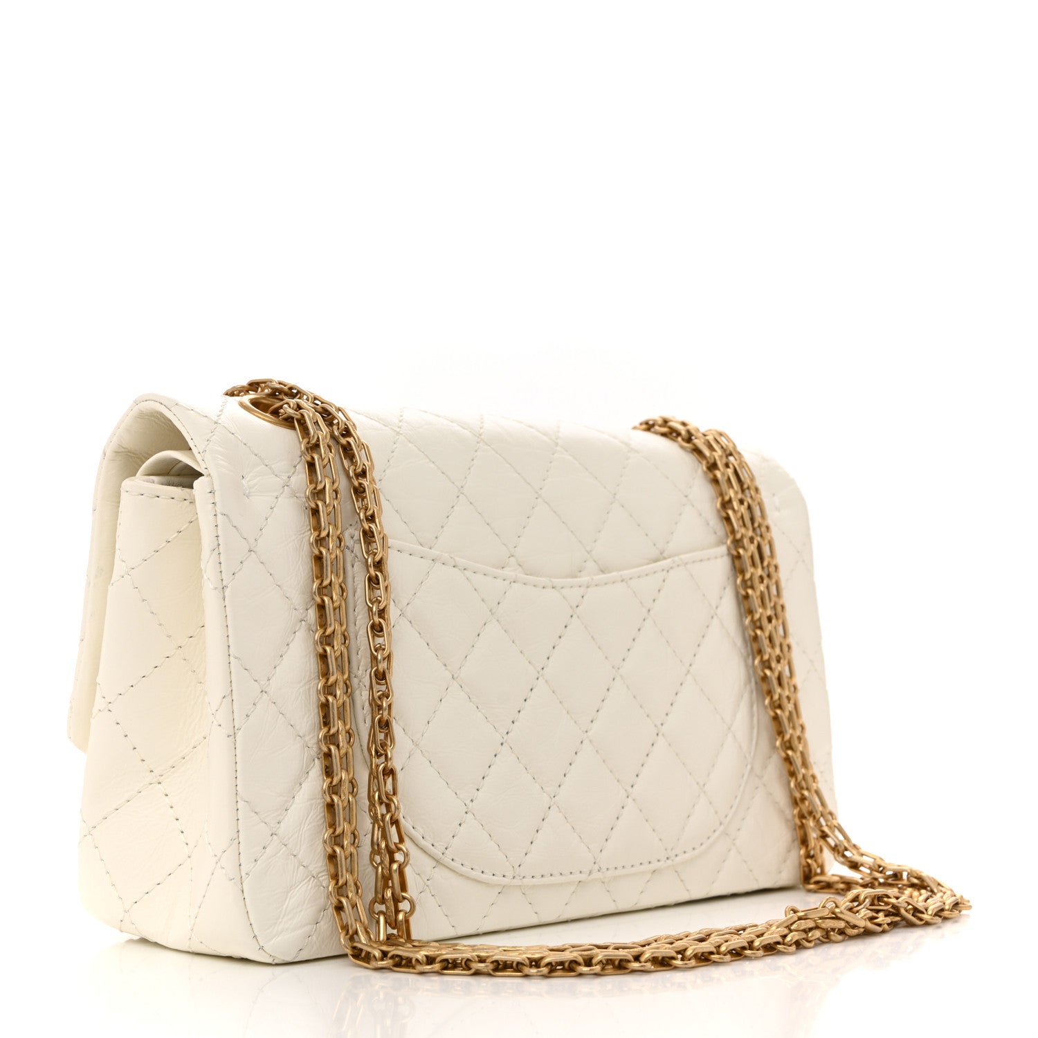Chanel Aged Calfskin Quilted 2.55 Reissue 225 Flap White 3 of 11