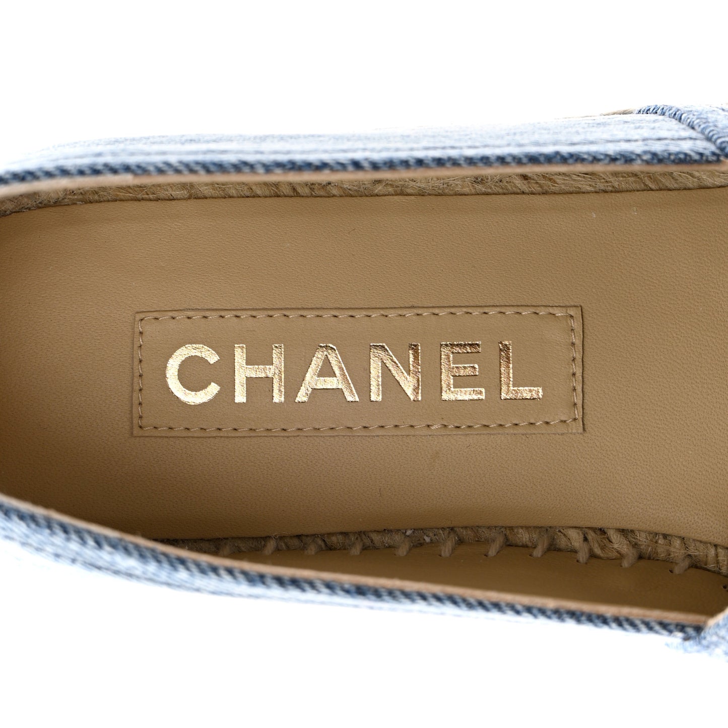 Denim CC Espadrilles 38 Blue Black