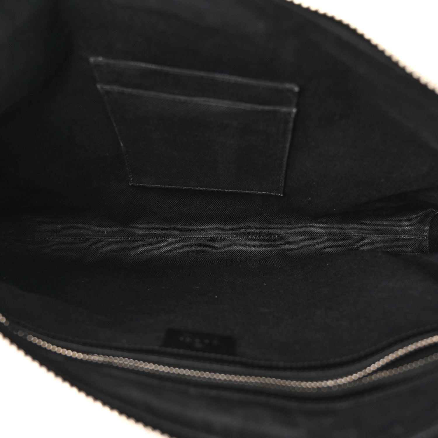 Gucci Soft GG Supreme Monogram Appia Calfskin Web East West Messenger Bag Black Grey 5 of 11