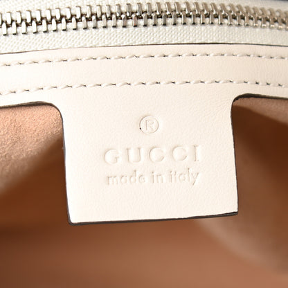 Gucci Calfskin Matelasse Diagonal GG Apple Small GG Marmont Shoulder Bag Ivory 6 of 10