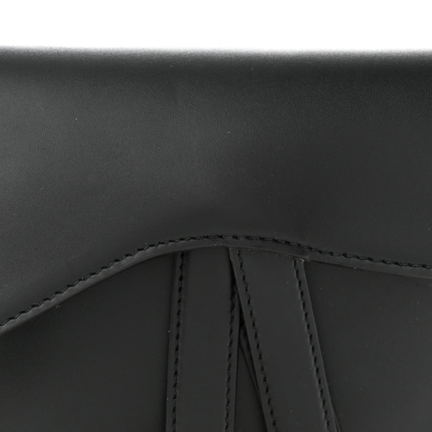 Calfskin Saddle Belt Bag Black
