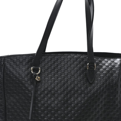 Gucci Microguccissima Bree Zippered Tote Black 8 of 10