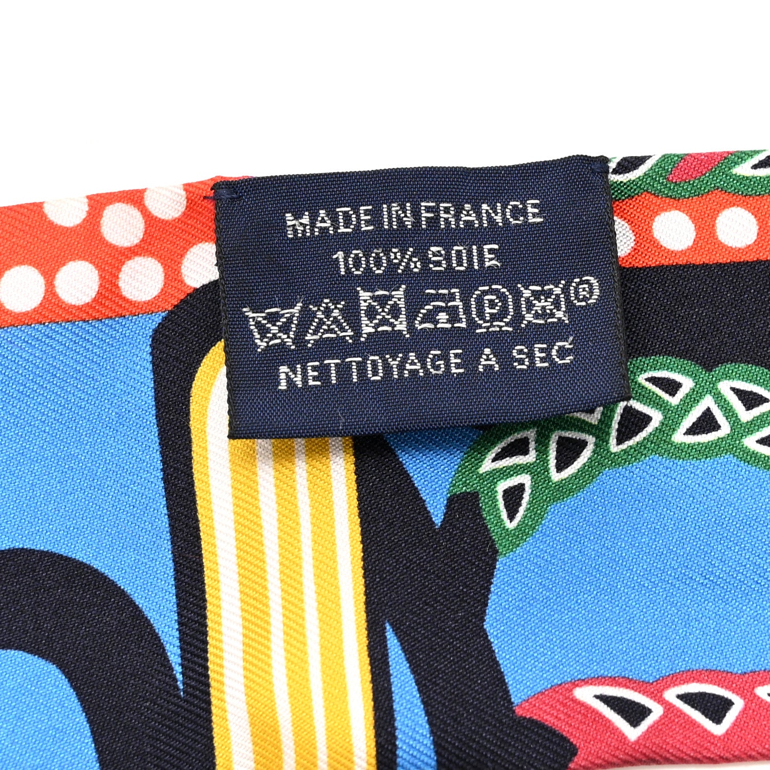 Hermes Silk Fantaisie D'Etriers Twilly Qu Bleu Azur Vermillo