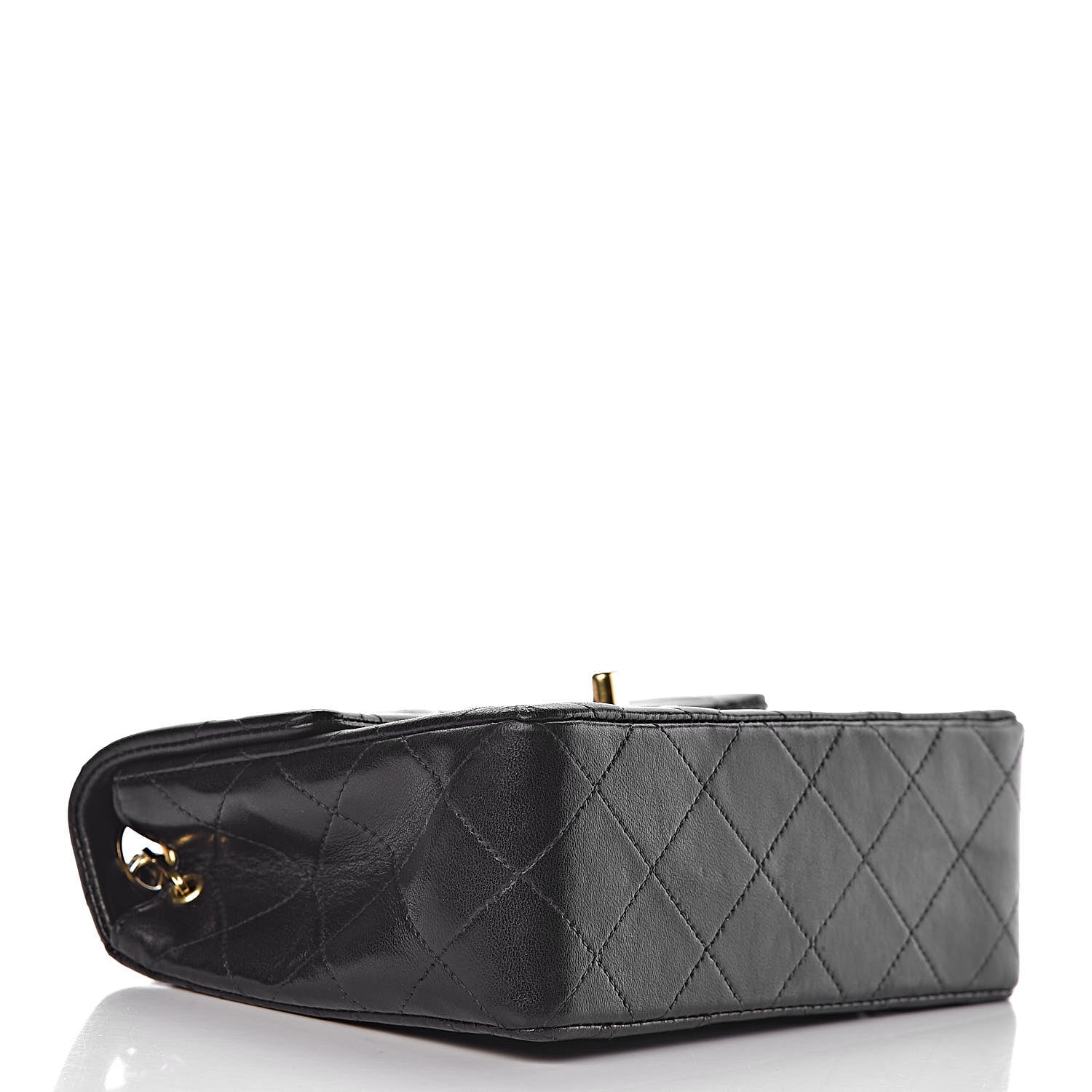 Chanel Lambskin Quilted Mini Square Flap Black 4 of 11