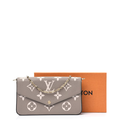 Louis Vuitton Empreinte Monogram Giant Felicie Pochette Tourterelle Creme 13 of 13