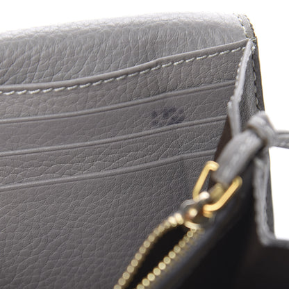 Chloe Calfskin Marcie Continental Flap Wallet Cashmere Grey 7 of 9
