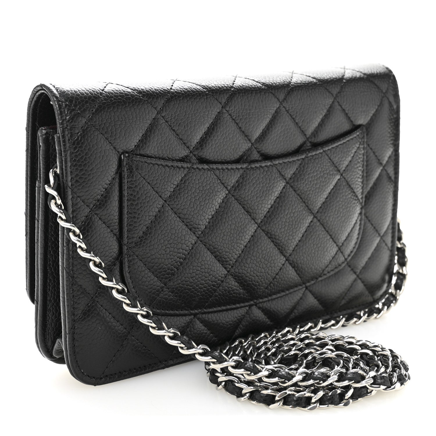 Chanel Caviar Quilted Wallet On Chain WOC Black 3 of 12