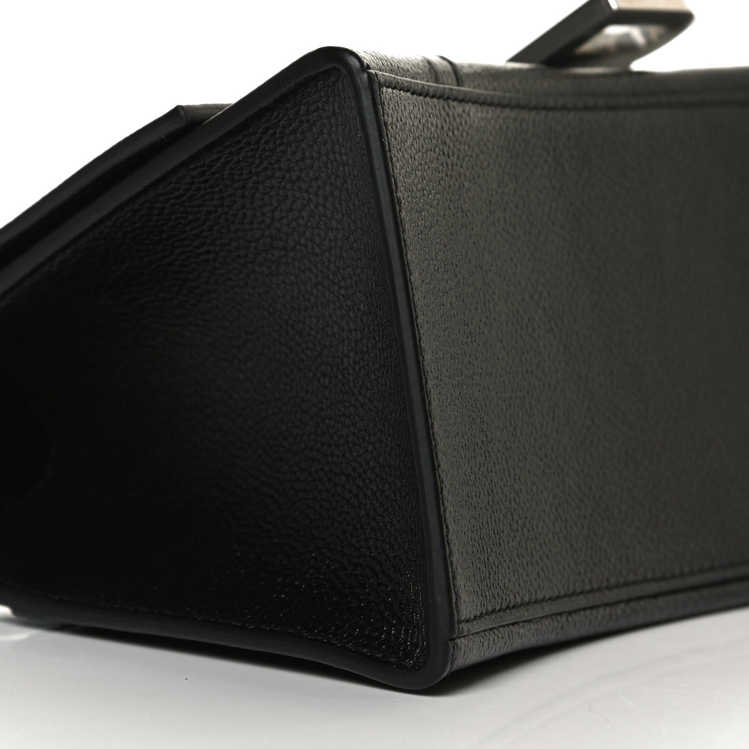 Balenciaga Grained Calfskin Small Hourglass Top Handle Bag Black 7 of 16