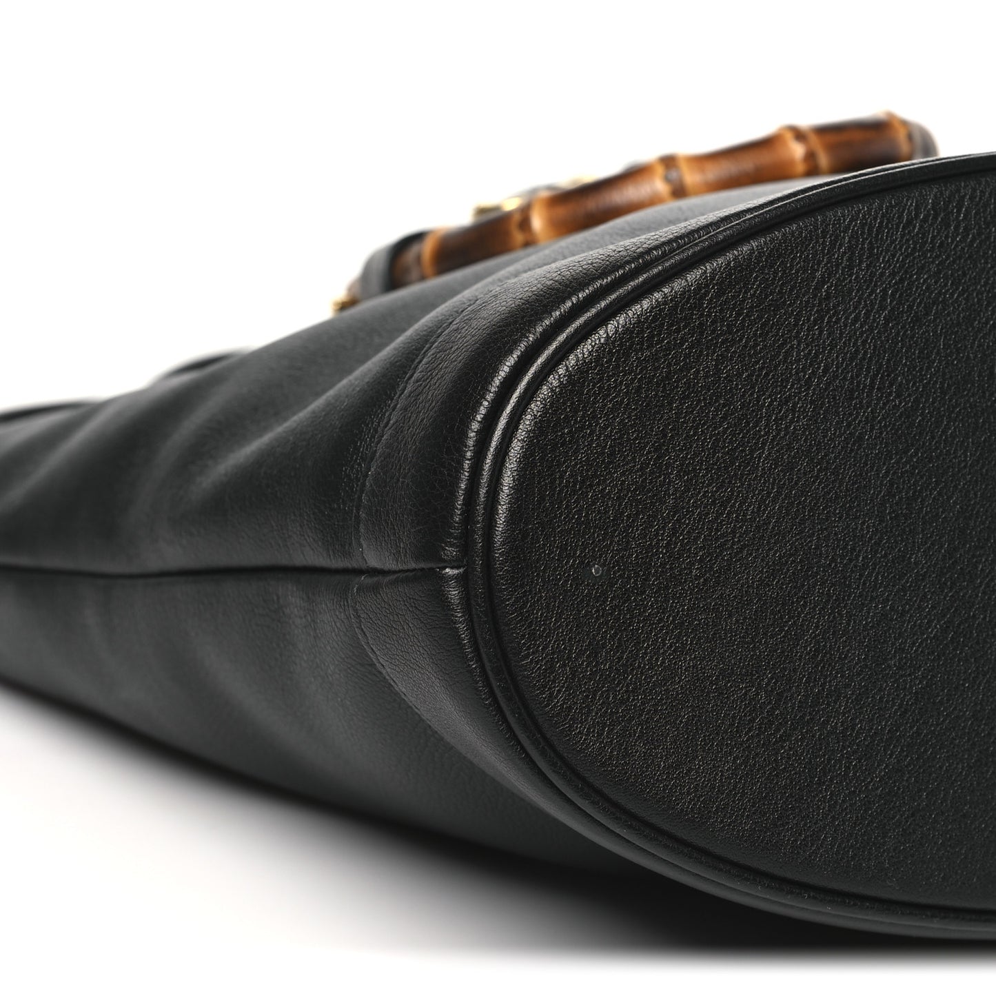 Calfskin Small Diana Round Tote Bag  Black Grey