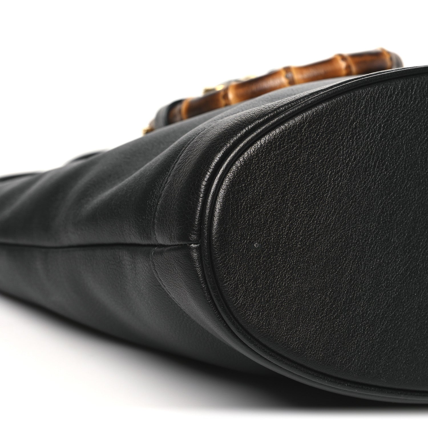 Gucci Calfskin Small Diana Round Tote Bag  Black Grey 9 of 10