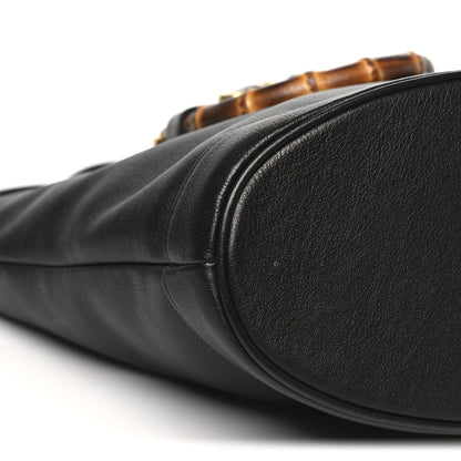 Gucci Calfskin Small Diana Round Tote Bag  Black Grey 9 of 10