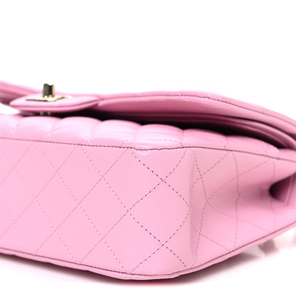 Chanel Caviar Quilted Medium Double Flap Light Pink 10 of 10