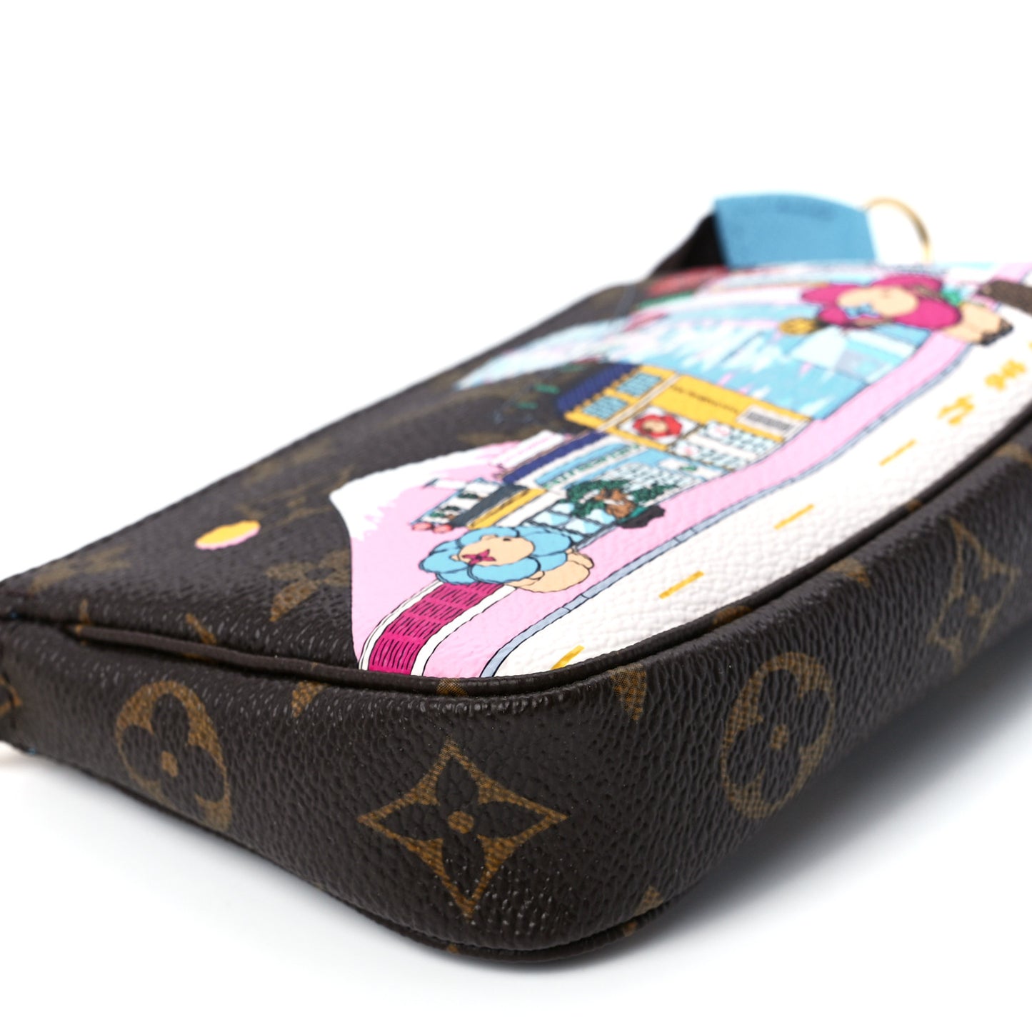 Monogram 2022 Christmas Animation Tokyo Mini Pochette Accessories Blue