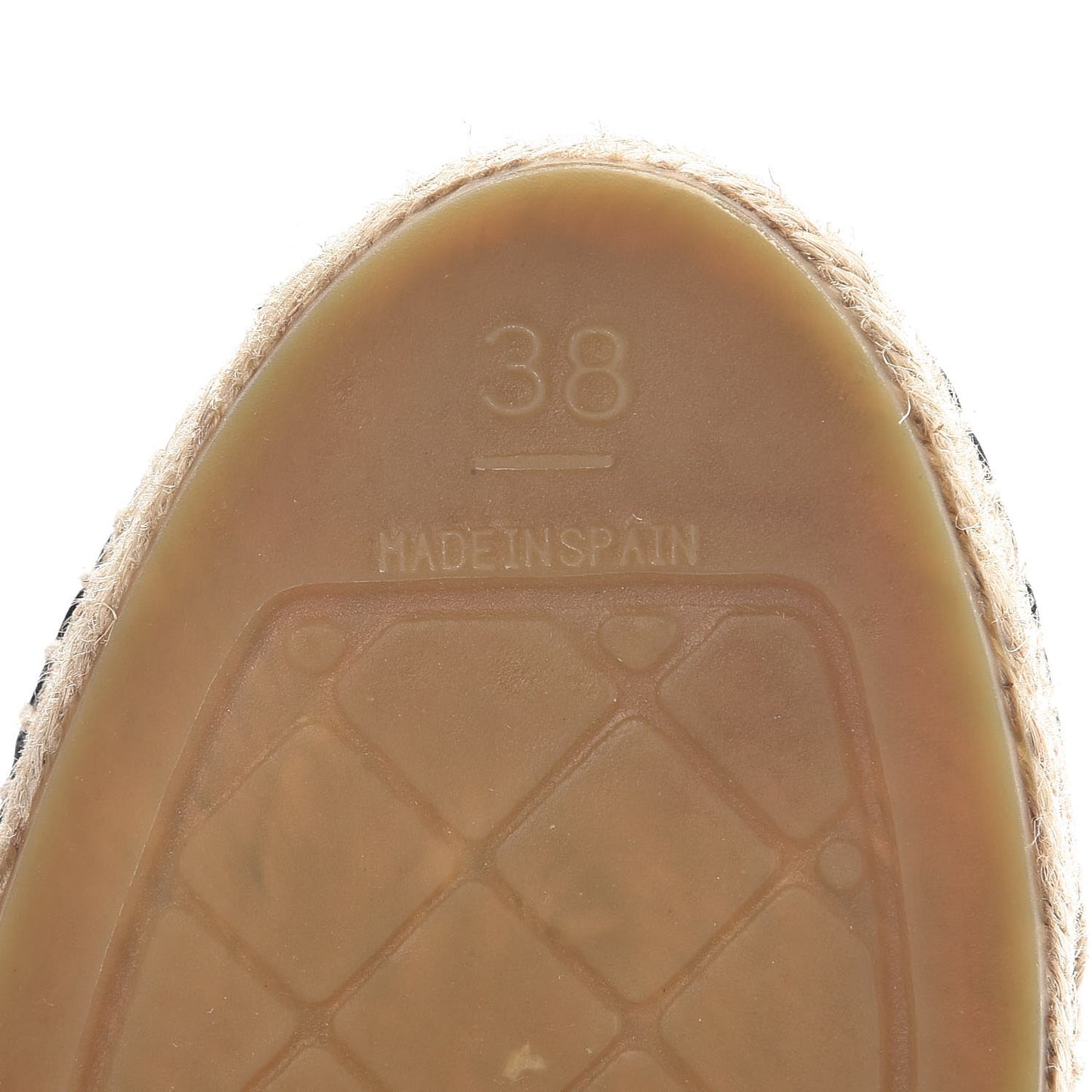Lambskin CC Espadrilles 38 Black