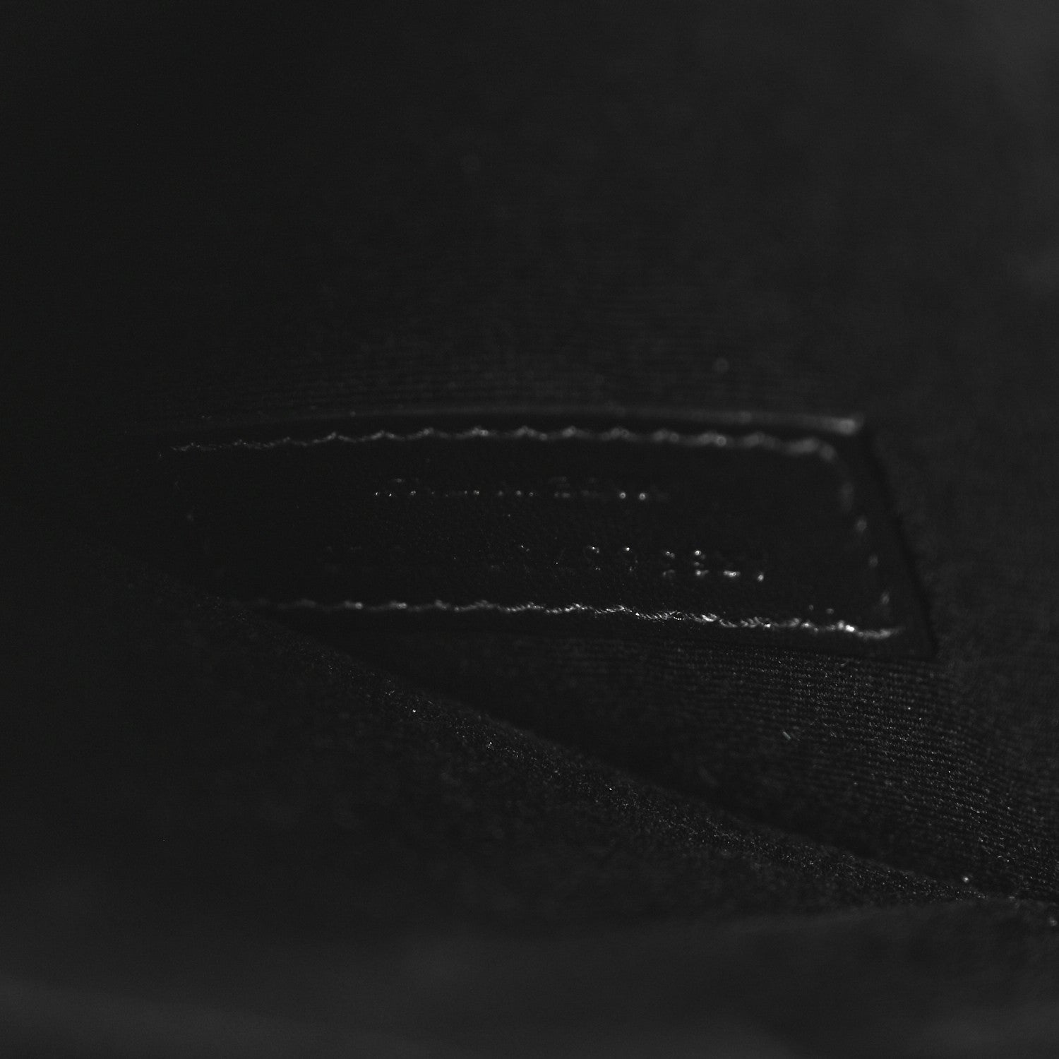 Saint Laurent Calfskin Crocodile Embossed Uptown Monogram Clutch Black 7 of 7