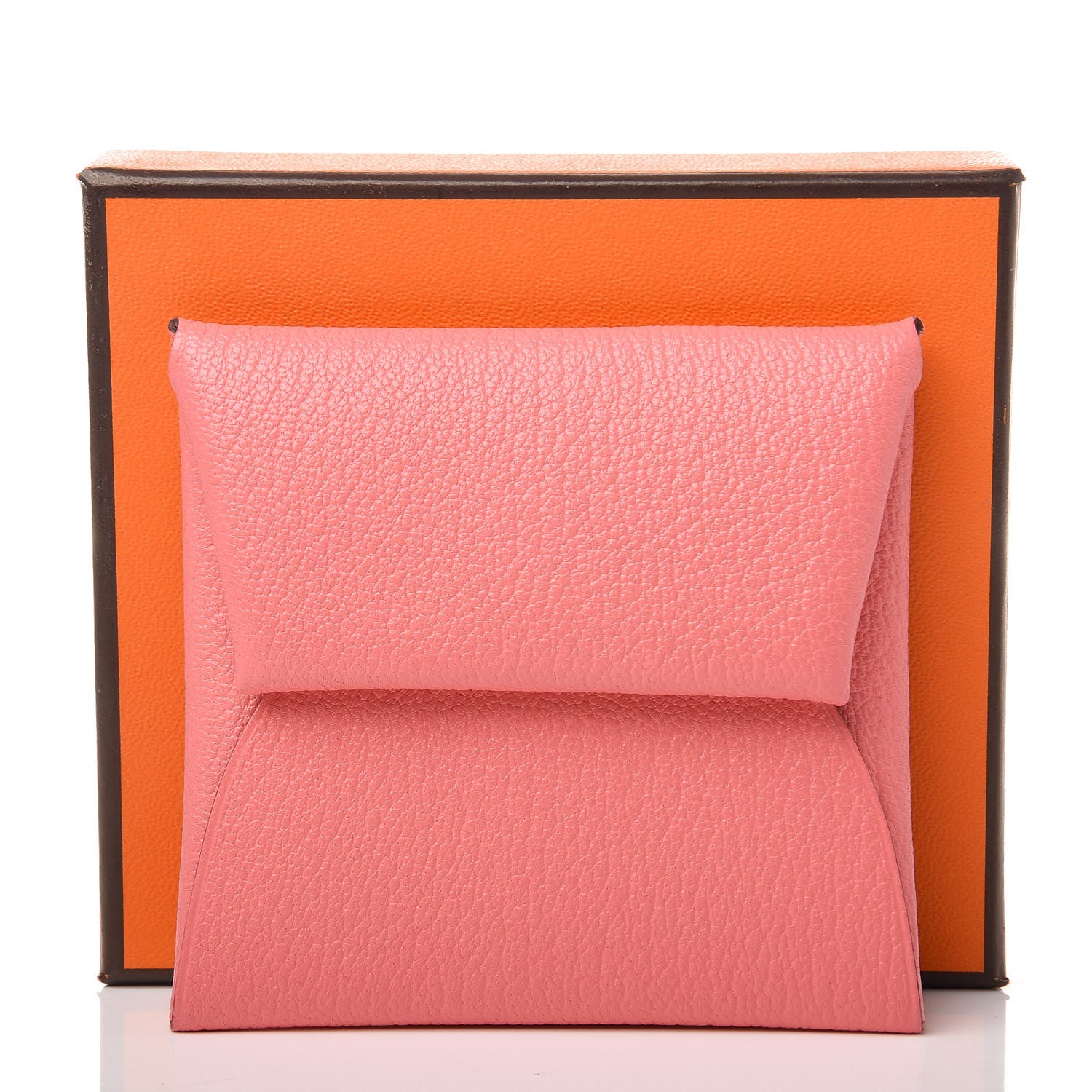 Hermes Chevre Mysore Bastia Coin Purse Rose Ete 7 of 10