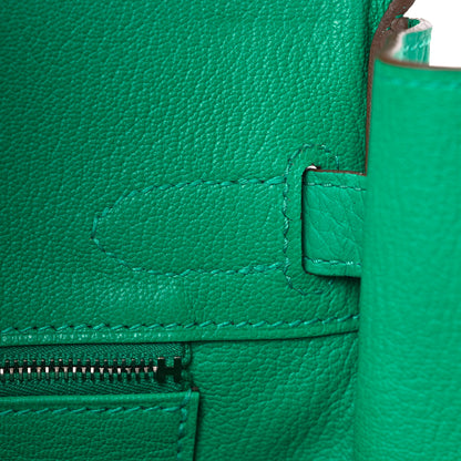 Hermes Taurillon Clemence Birkin 30 Menthe 20 of 31