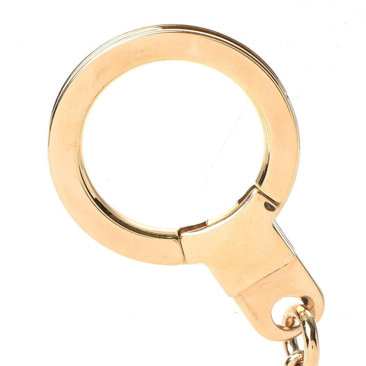 Metal Pochette Extender Key Ring Chain Gold