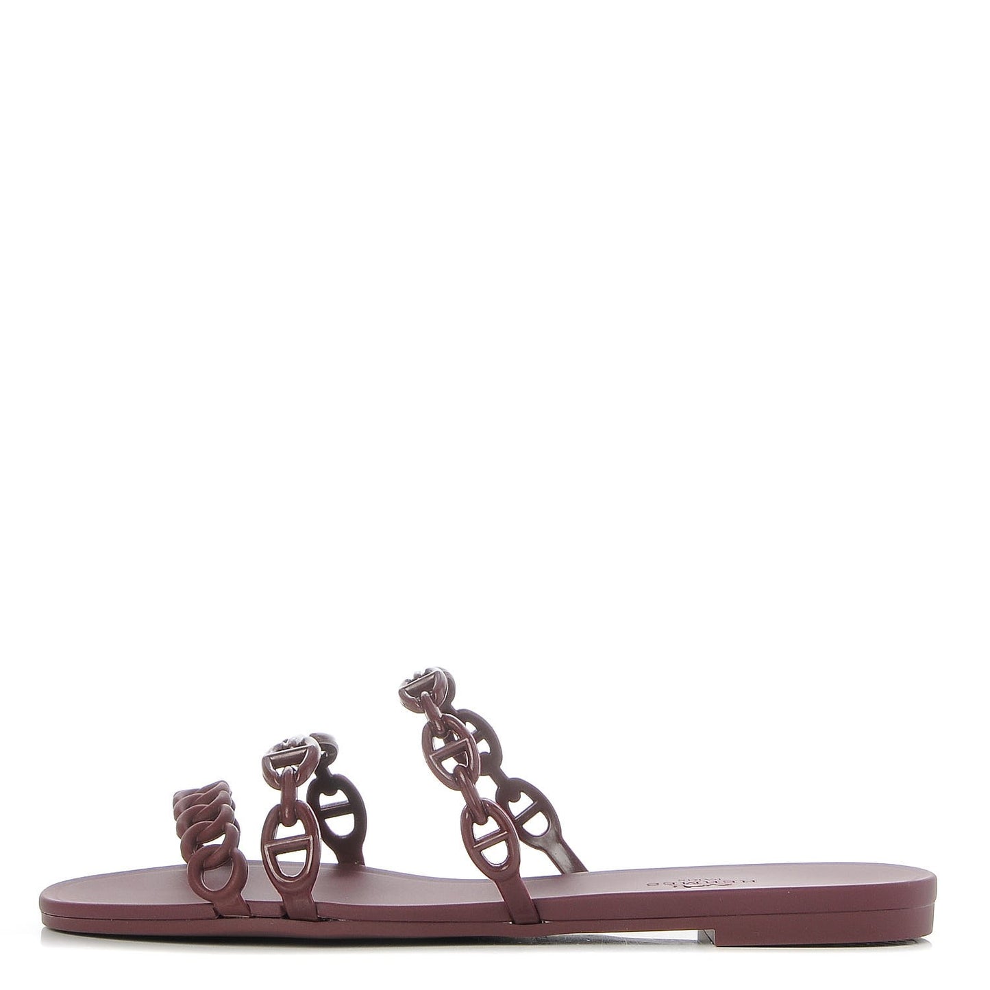 Rubber Chaine d'Ancre Rivage Sandals 37 Bordeaux