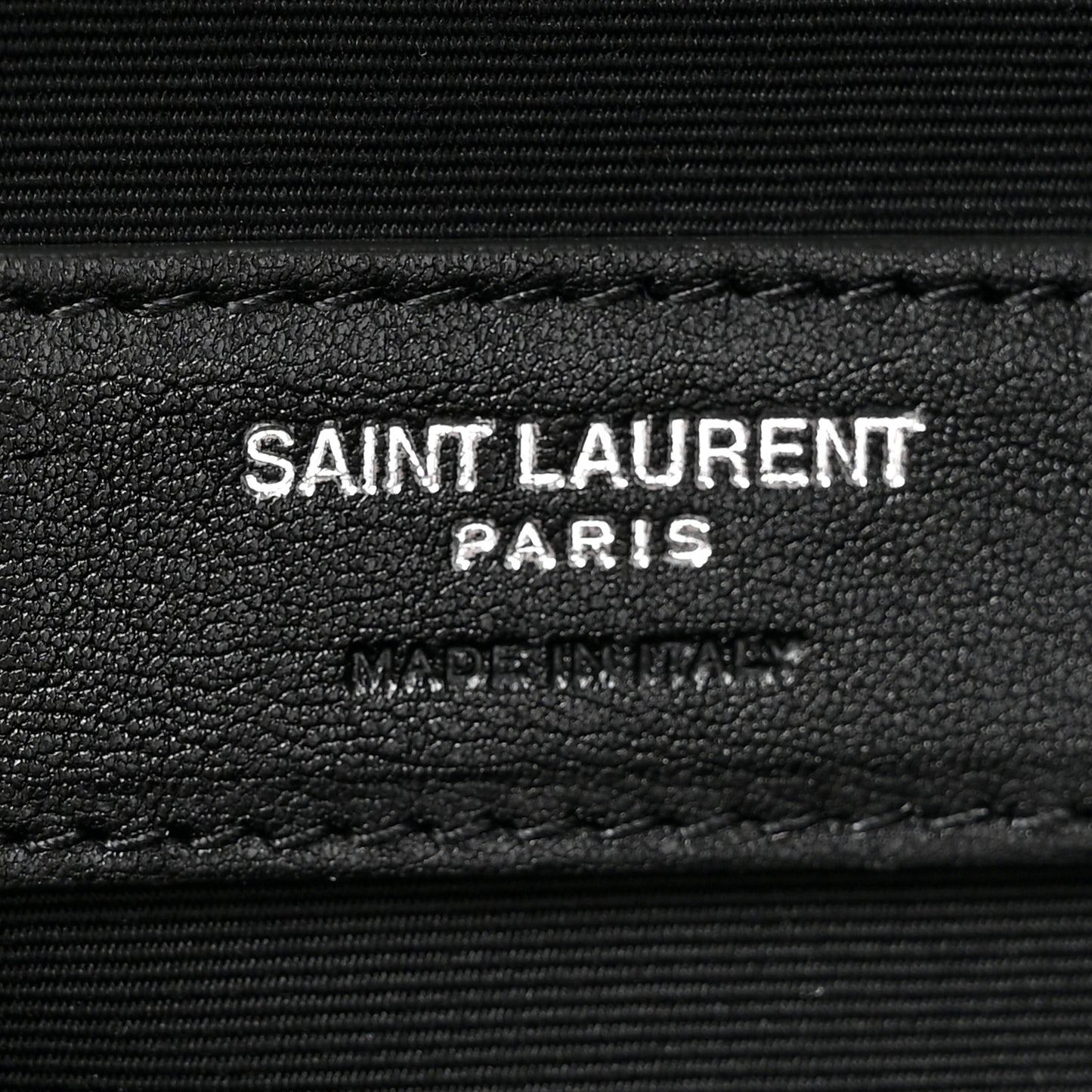 Linen Calfskin Rive Gauche Maxi Tote Black