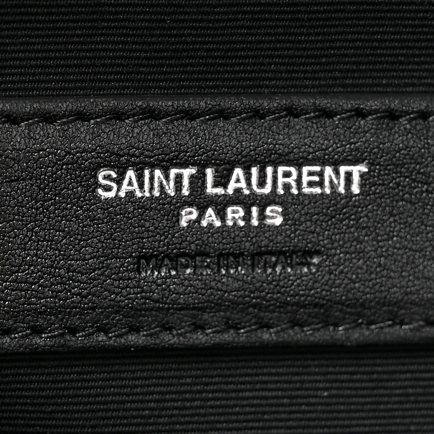 Saint Laurent Linen Calfskin Rive Gauche Maxi Tote Black 5 of 10