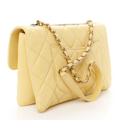 Chanel Lambskin Quilted Medium Trendy CC Flap Yellow 3 of 14