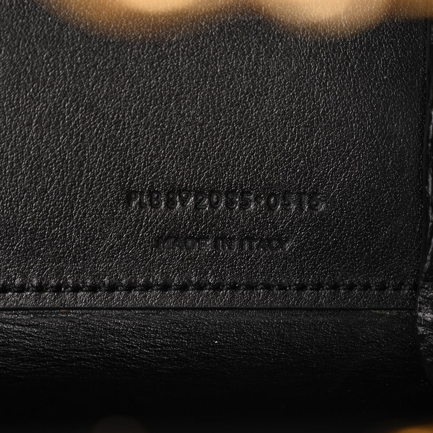 Metallic Calfskin Lizard Embossed Nano Sac De Jour Gold