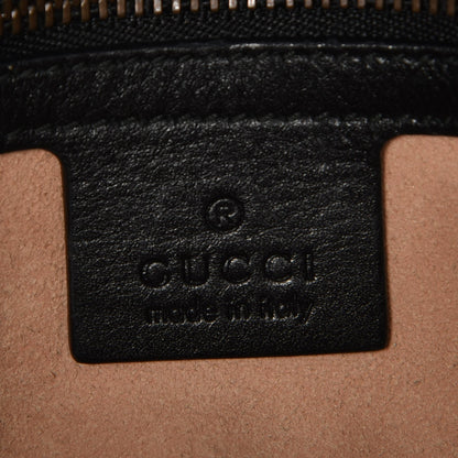 Gucci Calfskin Matelasse Small GG Marmont Shoulder Bag Black 6 of 7