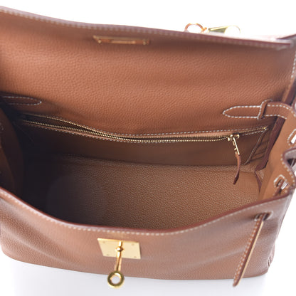 Hermes Togo Kelly Retourne 28 Gold 7 of 34