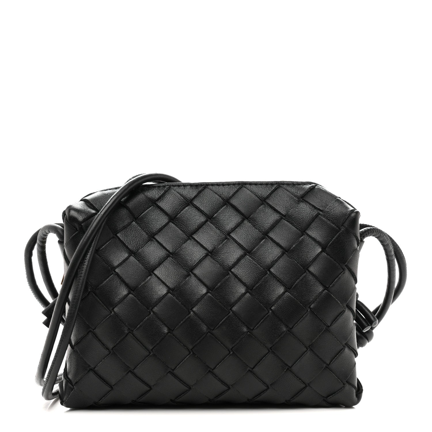 Bottega Veneta Nappa Intrecciato Mini Loop Camera Bag Black 1 of 11