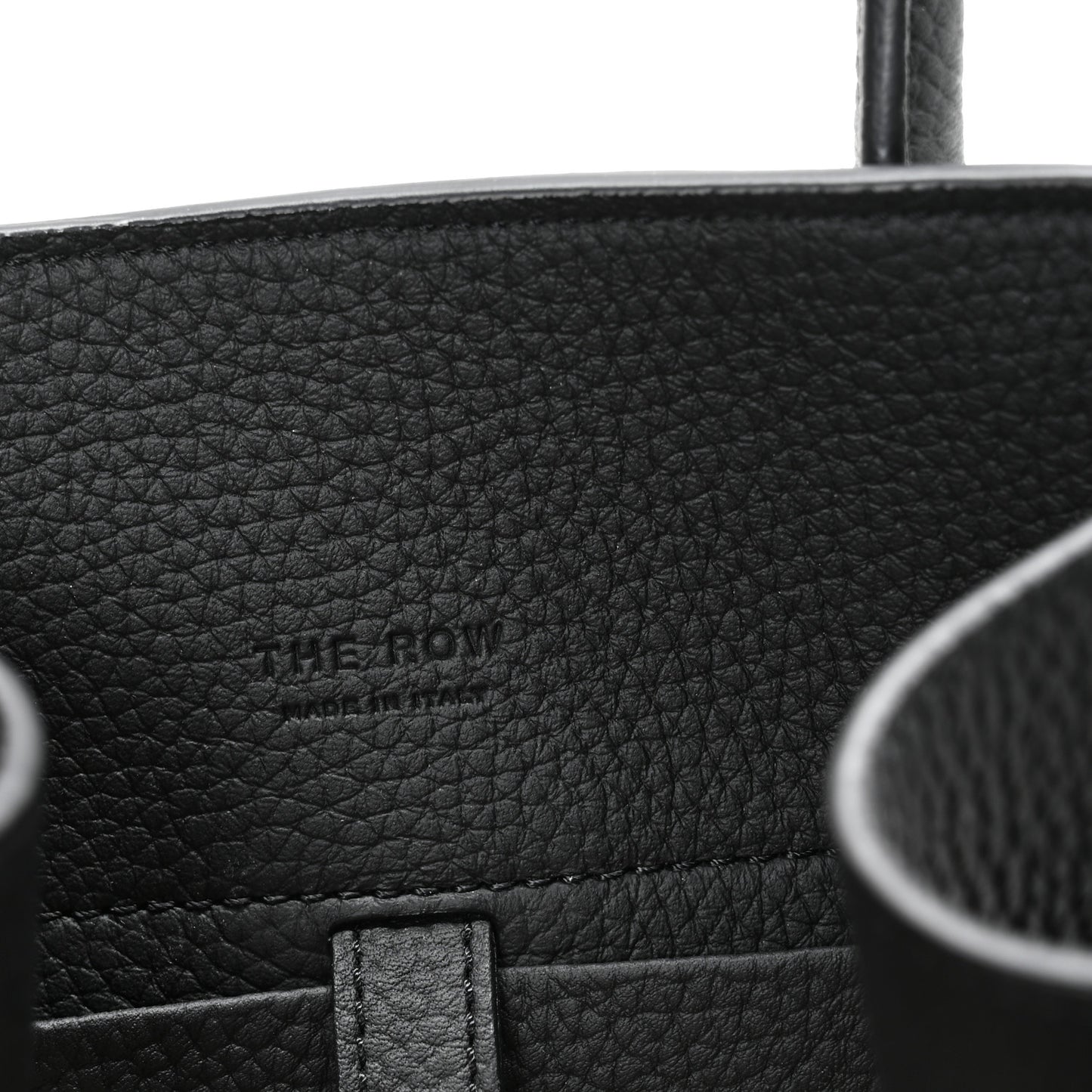 Grained Calfskin Soft Margaux 10 Bag Black