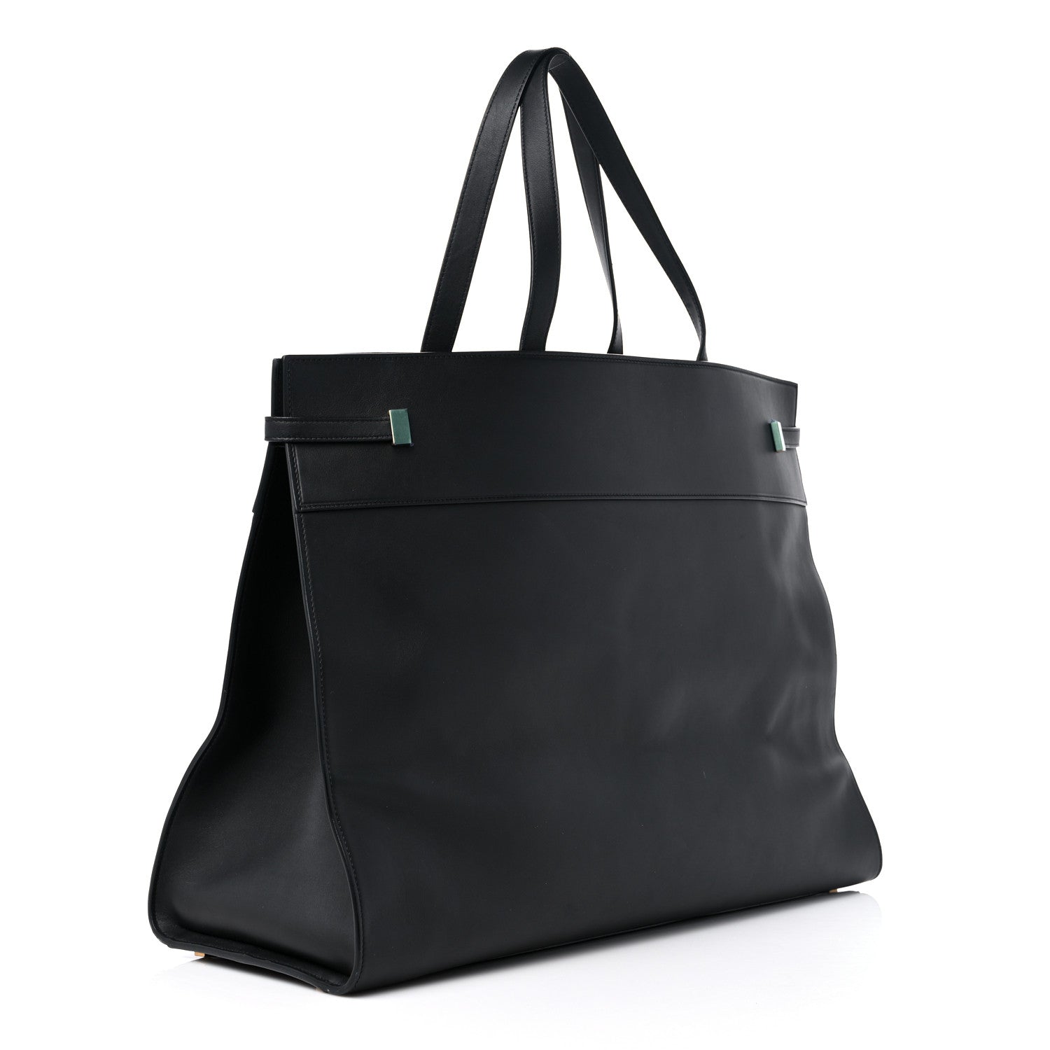 Saint Laurent Calfskin Large Manhattan Shopper Tote Black 3 of 14