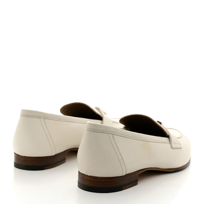 Hermes Calfskin Womens Paris Loafers 38.5 White 4 of 10