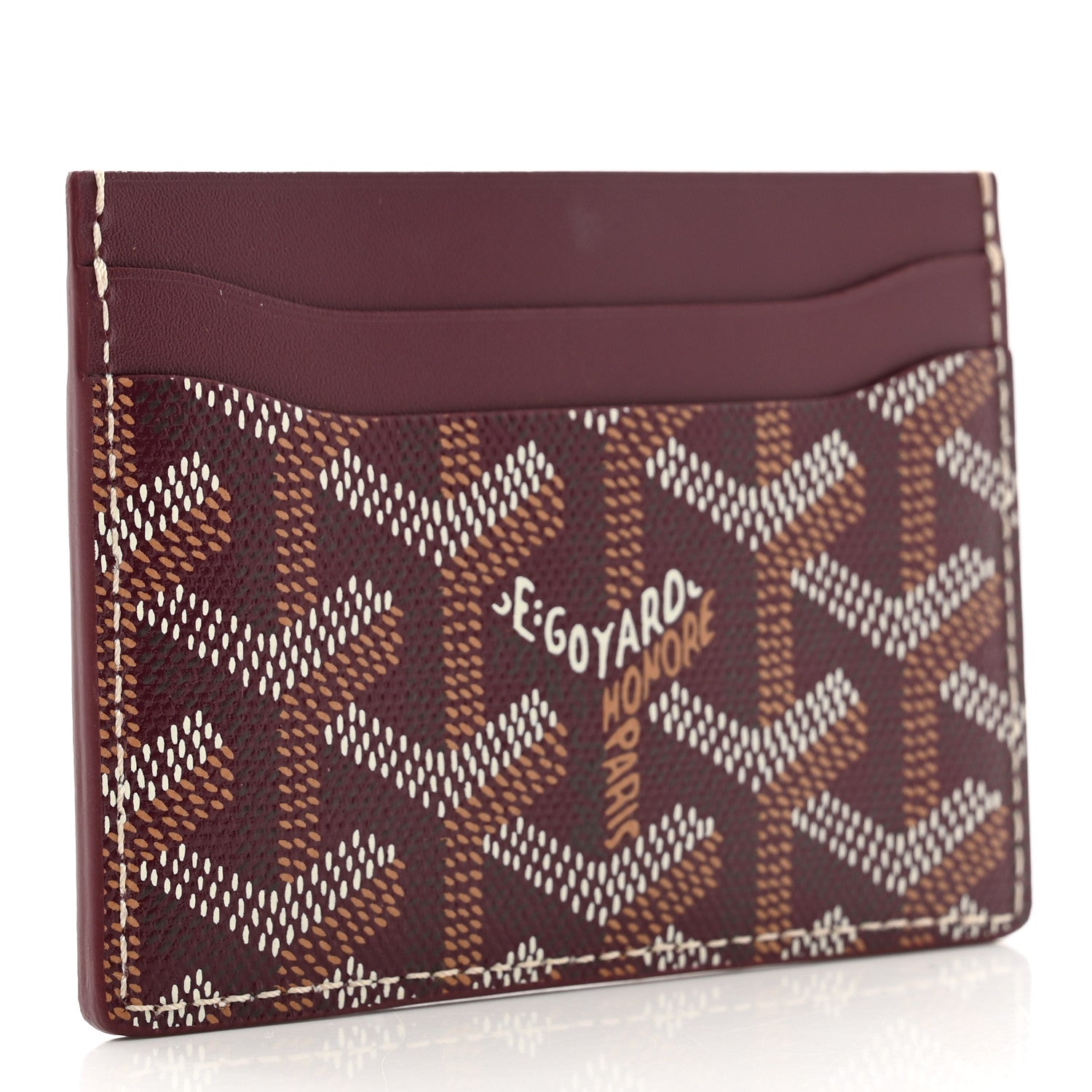Goyard Goyardine Saint Sulpice Card Holder Bordeaux 2 of 6