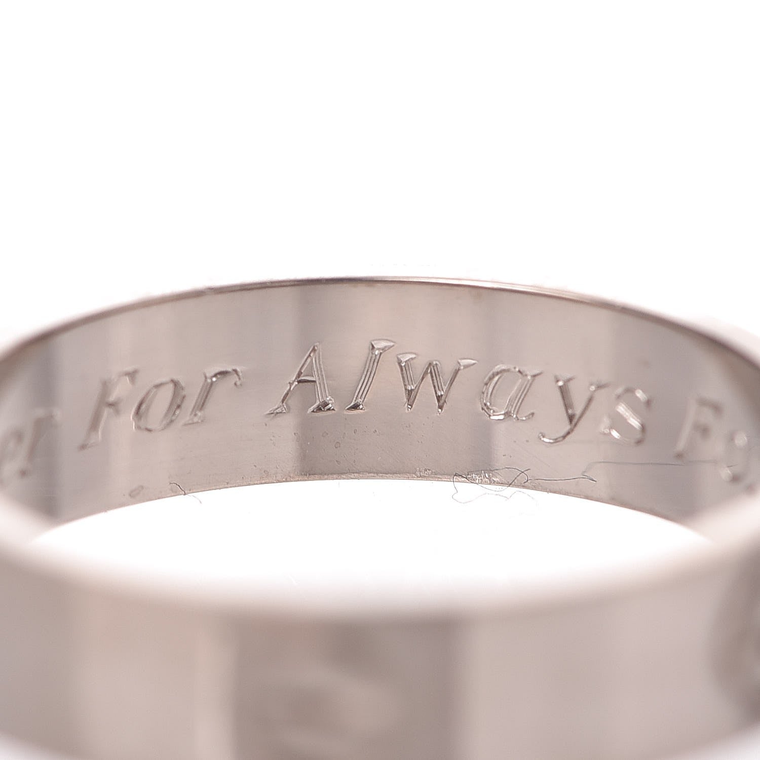 Cartier 18K White Gold 5.5mm LOVE Ring 66 11.50 5 of 7