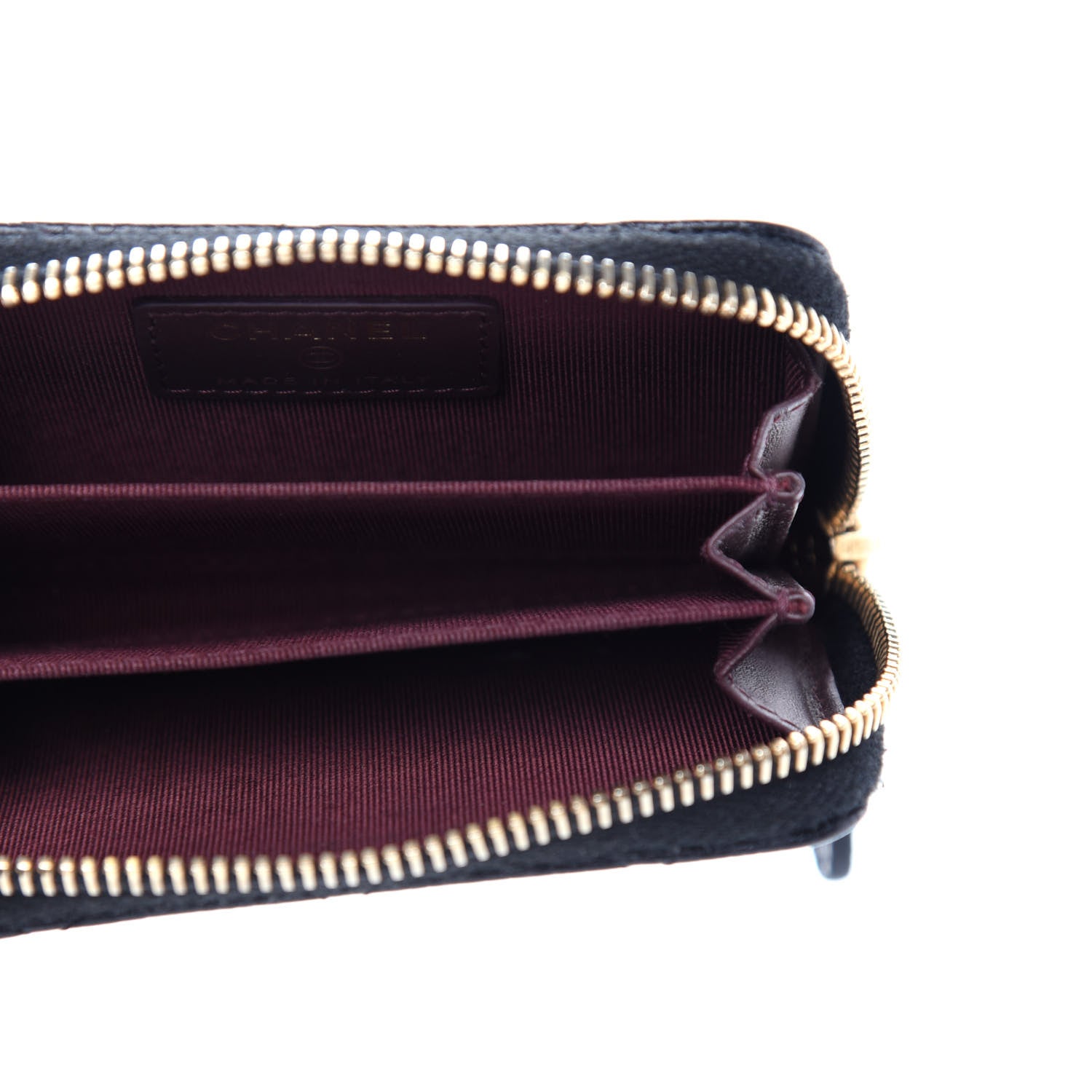 Chanel Caviar Quilted Zip Coin Purse Black 5 of 9